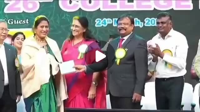 Honoured by Ms.Bamathi Balasubramaniam IAS Rtd